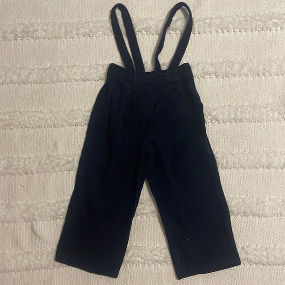 corduroy overalls 100% cotton and little bowling son white Top size boys size 3T - Picture 4 of 10